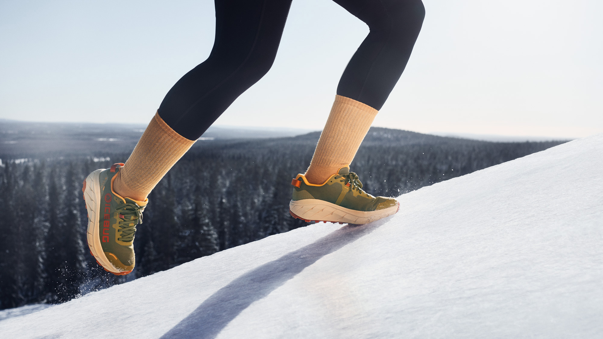 icebug fw24 campaign product photography on rovaniemi